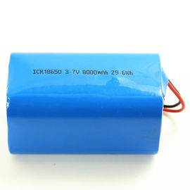 Porcellana Piccolo pacchetto 3.7v 8000mah della batteria dello ione di 18650 1s4p Li per l'apparecchio medico dei prodotti di Digital fornitore